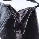 Salvatore Ferragamo Shoulder Bag Satin Black Auth BD949-18