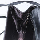 Salvatore Ferragamo Shoulder Bag Satin Black Auth BD949-20