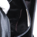 Salvatore Ferragamo Shoulder Bag Satin Black Auth BD949-20