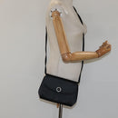 Salvatore Ferragamo Shoulder Bag Satin Black Auth BD949-22