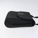 Salvatore Ferragamo Shoulder Bag Satin Black Auth BD949-3