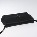 Salvatore Ferragamo Shoulder Bag Satin Black Auth BD949-6