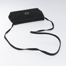 Salvatore Ferragamo Shoulder Bag Satin Black Auth BD949-7