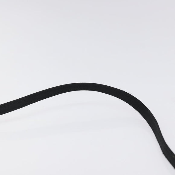 Salvatore Ferragamo Shoulder Bag Satin Black Auth BD949