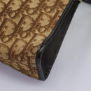 Christian Dior Trotter Canvas Shoulder Bag Brown Auth BD951-12