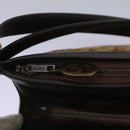 Christian Dior Trotter Canvas Shoulder Bag Brown Auth BD951-16