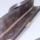 Christian Dior Trotter Canvas Shoulder Bag Brown Auth BD951-19