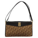 Christian Dior Trotter Canvas Shoulder Bag Brown Auth BD951-2