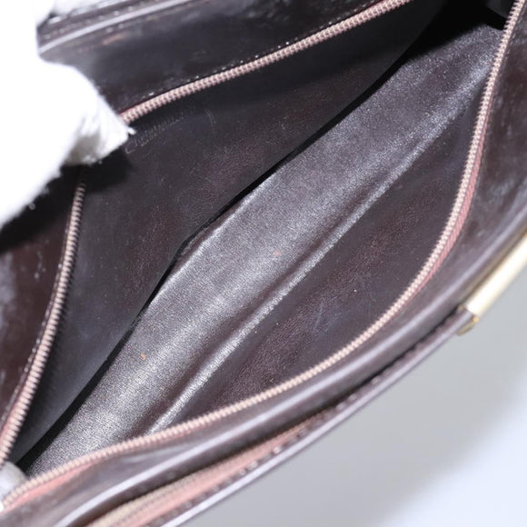 Christian Dior Trotter Canvas Shoulder Bag Brown Auth BD951