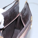 Christian Dior Trotter Canvas Shoulder Bag Brown Auth BD951-22