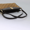 Christian Dior Trotter Canvas Shoulder Bag Brown Auth BD951-7
