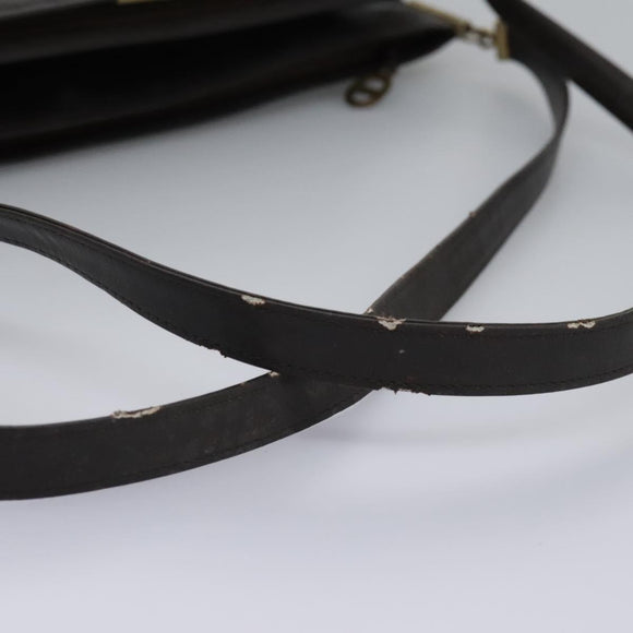 Christian Dior Trotter Canvas Shoulder Bag Brown Auth BD951