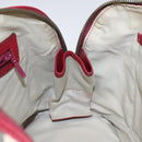 BURBERRY Nova Check Hand Bag Canvas Leather Beige Auth BD953-18