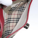 BURBERRY Nova Check Hand Bag Canvas Leather Beige Auth BD953-22