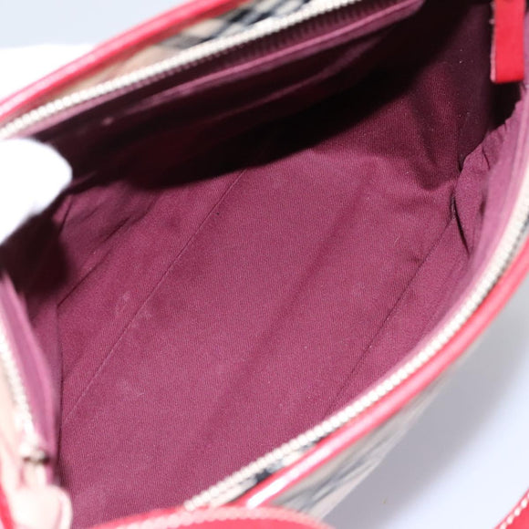 BURBERRY Nova Check Blue Label Shoulder Bag Canvas Beige Auth BD954