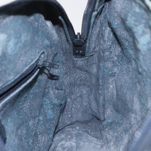 GUCCI GG Supreme Sherry Line Hand Bag PVC Leather Navy Red 010 378 Auth BD957