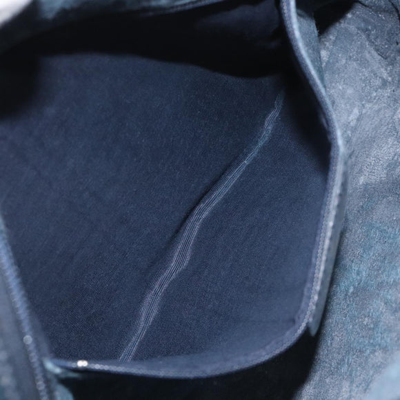 GUCCI GG Supreme Sherry Line Hand Bag PVC Leather Navy Red 010 378 Auth BD957