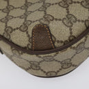 GUCCI GG Supreme Web Sherry Line Shoulder Bag PVC Beige 156 02 066 Auth BD958-14