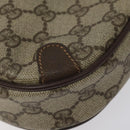 GUCCI GG Supreme Web Sherry Line Shoulder Bag PVC Beige 156 02 066 Auth BD958-15