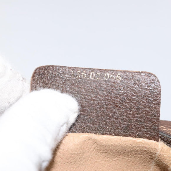 GUCCI GG Supreme Web Sherry Line Shoulder Bag PVC Beige 156 02 066 Auth BD958