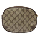 GUCCI GG Supreme Web Sherry Line Shoulder Bag PVC Beige 156 02 066 Auth BD958-2