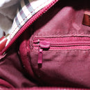 BURBERRY Nova Check Shoulder Bag Canvas Beige Gold Auth BD962-20