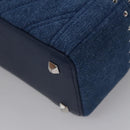 MCM Vanity Pouch Denim 2way Blue Auth BD970V-15