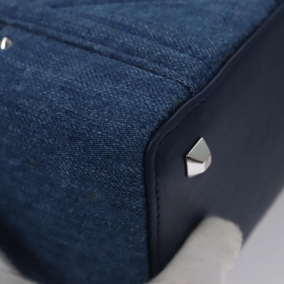 MCM Vanity Pouch Denim 2way Blue Auth BD970A