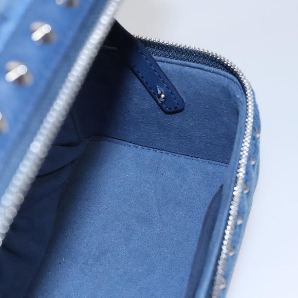 MCM Vanity Pouch Denim 2way Blue Auth BD970A