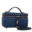 MCM Vanity Pouch Denim 2way Blue Auth BD970V-1