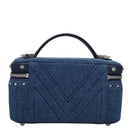 MCM Vanity Pouch Denim 2way Blue Auth BD970A-3