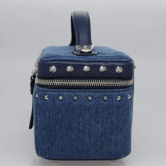 MCM Vanity Pouch Denim 2way Blue Auth BD970A