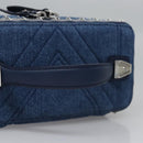 MCM Vanity Pouch Denim 2way Blue Auth BD970V-7