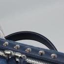 MCM Vanity Pouch Denim 2way Blue Auth BD970A-8