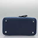 MCM Vanity Pouch Denim 2way Blue Auth BD970V-5