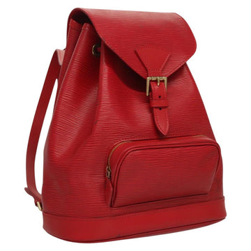 LOUIS VUITTON Epi Montsouris MM Backpack Monaco 700th Red LV Auth BD973AV