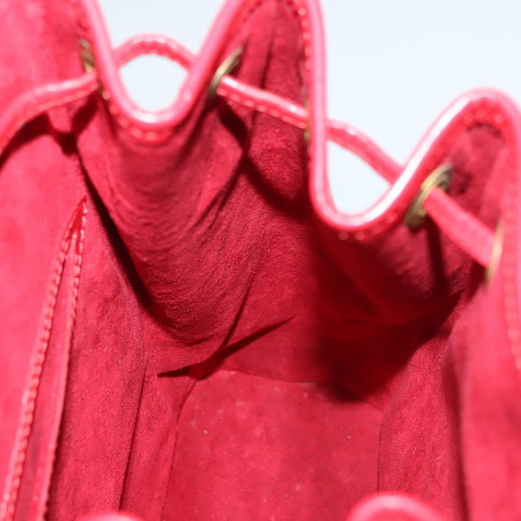 LOUIS VUITTON Epi Montsouris MM Backpack Monaco 700th Red LV Auth BD973AV