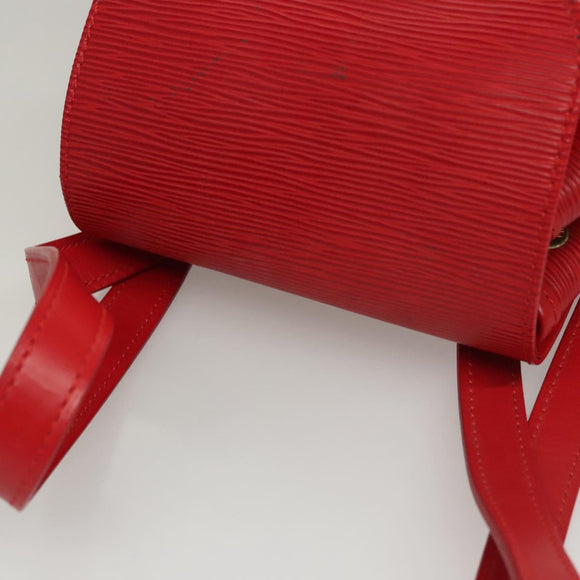 LOUIS VUITTON Epi Montsouris MM Backpack Monaco 700th Red LV Auth BD973SAV