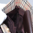 Burberrys Nova Check Tote Bag Canvas Leather Beige Gold Auth BD987-18