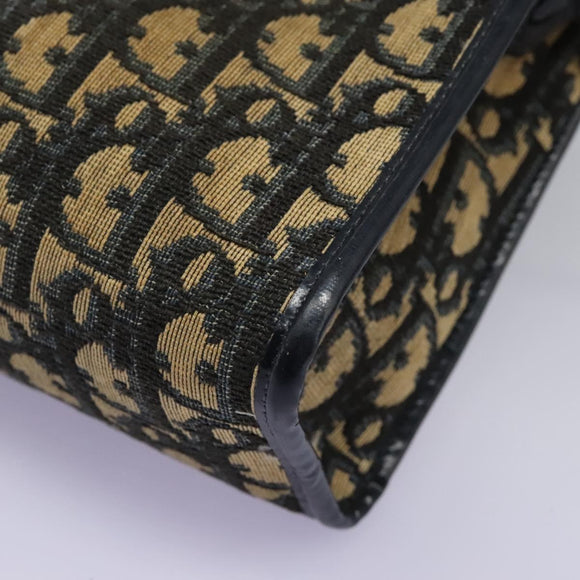 Christian Dior Trotter Canvas Shoulder Bag Navy Auth BD989