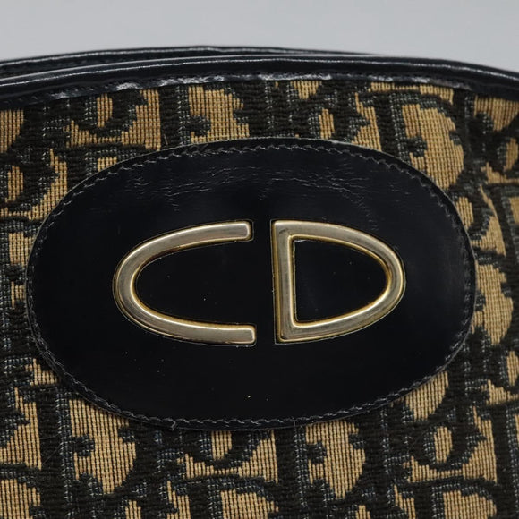 Christian Dior Trotter Canvas Shoulder Bag Navy Auth BD989