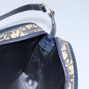 Christian Dior Trotter Canvas Shoulder Bag Navy Auth BD989-18