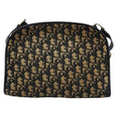 Christian Dior Trotter Canvas Shoulder Bag Navy Auth BD989-2