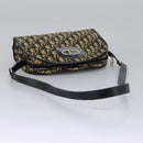 Christian Dior Trotter Canvas Shoulder Bag Navy Auth BD989-7
