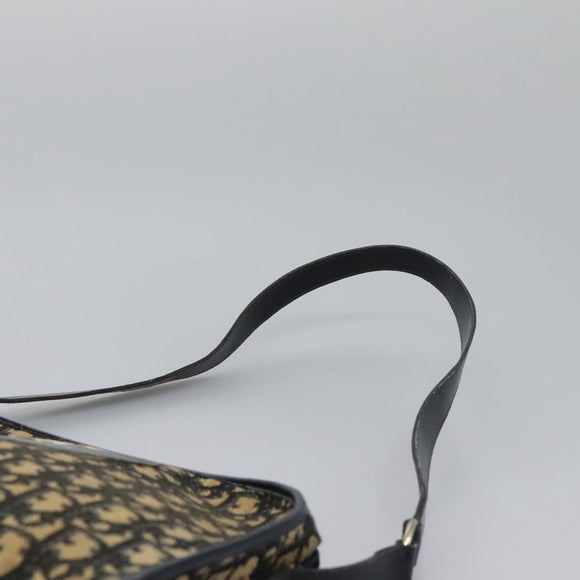 Christian Dior Trotter Canvas Shoulder Bag Navy Auth BD989