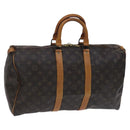 LOUIS VUITTON Monogram Keepall 45 Boston Bag M41428 LV Auth BD996-1
