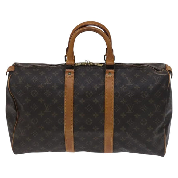 LOUIS VUITTON Monogram Keepall 45 Boston Bag M41428 LV Auth BD996