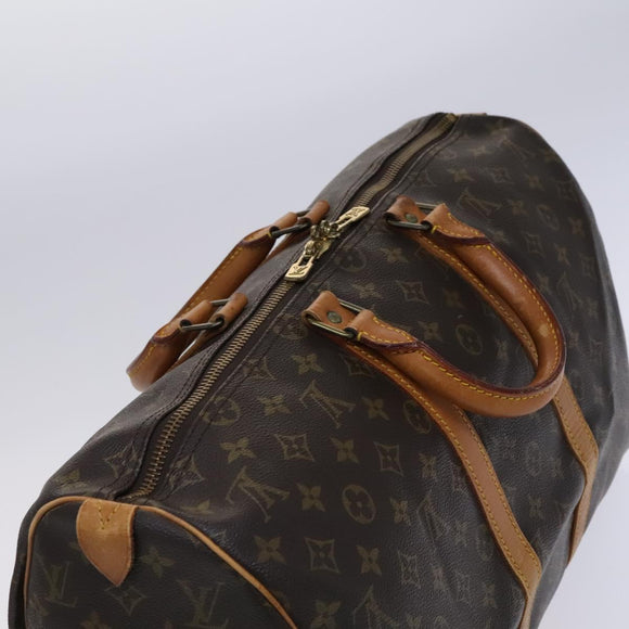 LOUIS VUITTON Monogram Keepall 45 Boston Bag M41428 LV Auth BD996