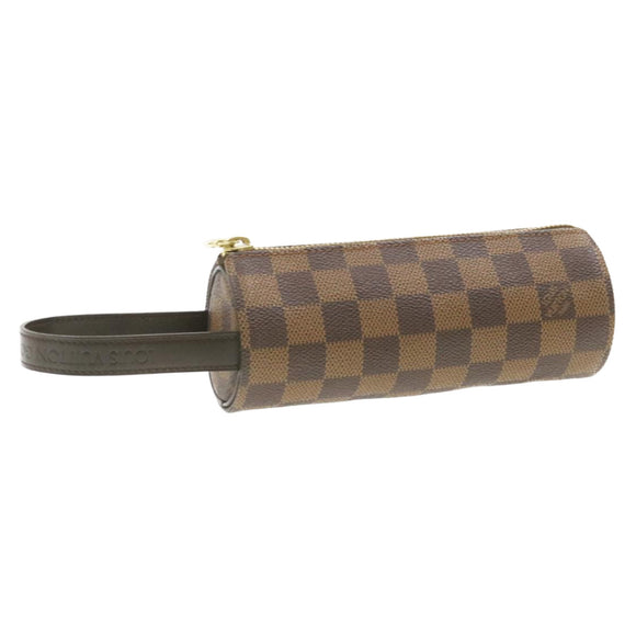 LOUIS VUITTON Damier Ebene Golf Cup 1998 Pouch LV Auth am199bV