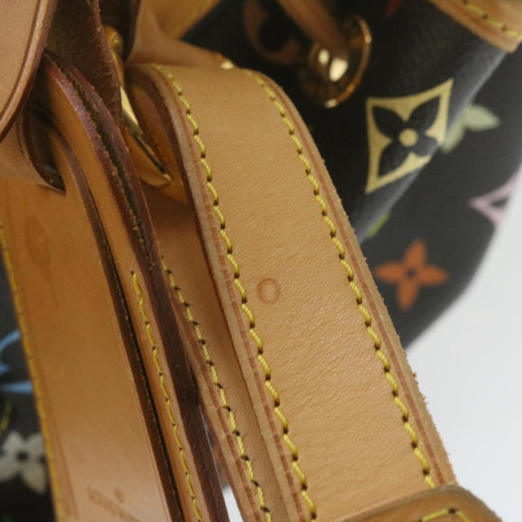 LOUIS VUITTON Monogram Multicolor Noe Shoulder Bag Black M42230 LV Auth am337bAV